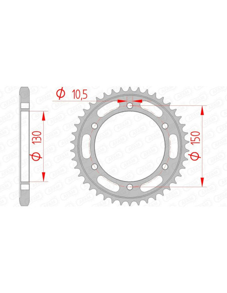 Couronne Acier AFAM 12606