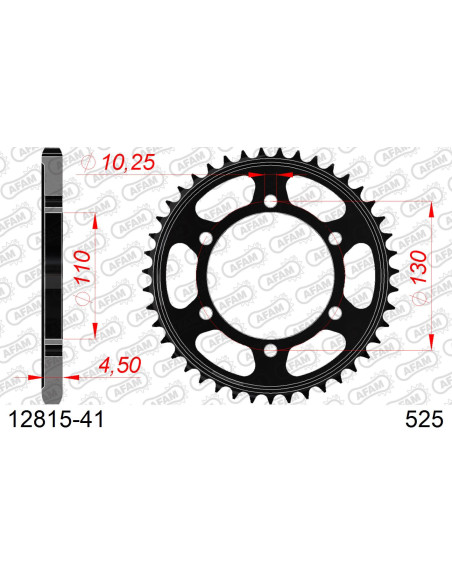 Couronne acier 525 AFAM - 12815