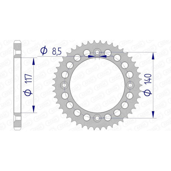 Couronne Alu AFAM 13108