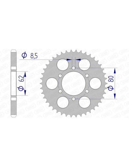 Couronne Alu AFAM 13208