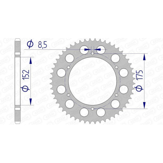 Couronne Alu AFAM 13301