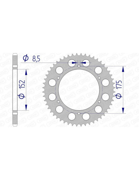 Couronne Alu AFAM 13301