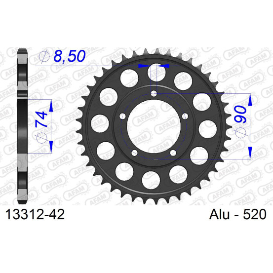 Couronne Alu AFAM 13312