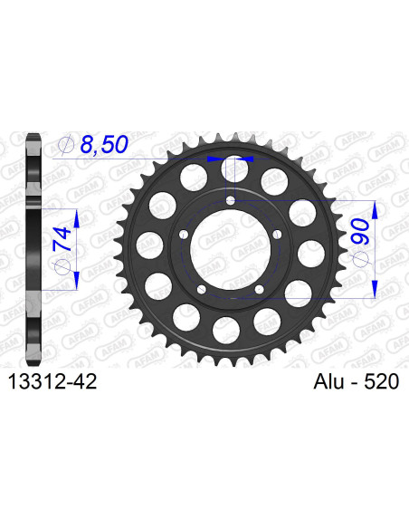 Couronne Alu AFAM 13312