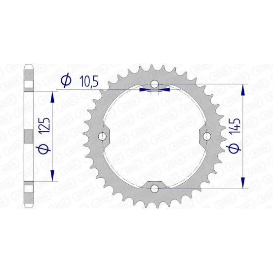Couronne Alu AFAM 13407