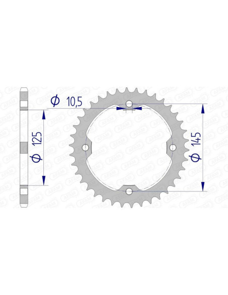 Couronne Alu AFAM 13407