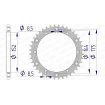Couronne Alu AFAM 13500