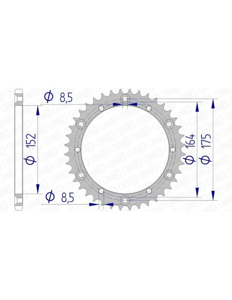 Couronne Alu AFAM 13500