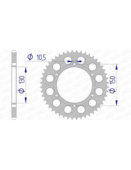 Couronne Alu AFAM 13604
