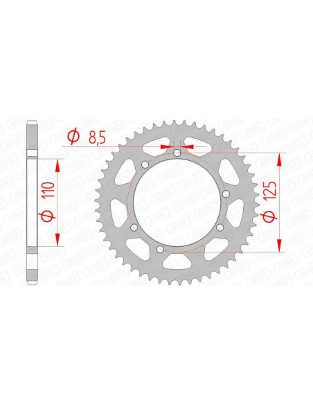 Couronne Acier AFAM 14109