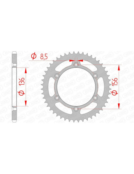 Couronne Acier AFAM 14206