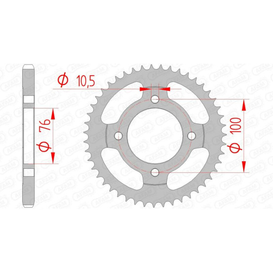 Couronne Acier AFAM 14208