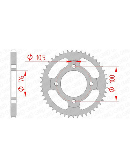 Couronne Acier AFAM 14208