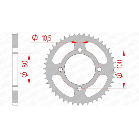 Couronne Acier AFAM 14213