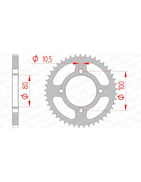 Couronne Acier AFAM 14213