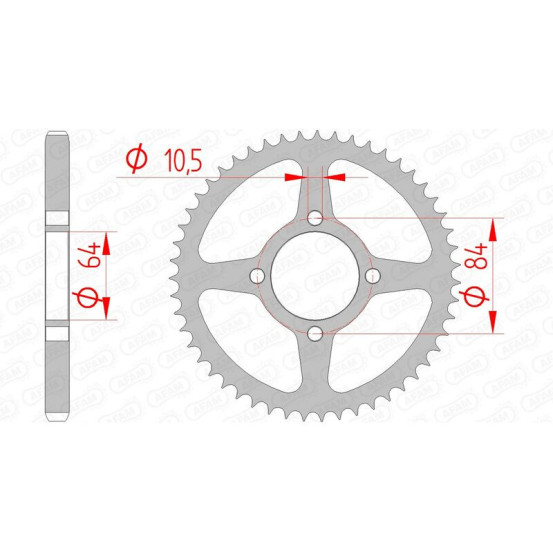 Couronne Acier AFAM 14215