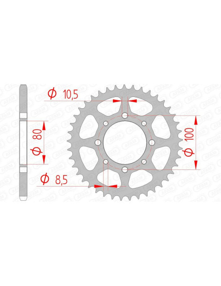 Couronne Acier AFAM 14312