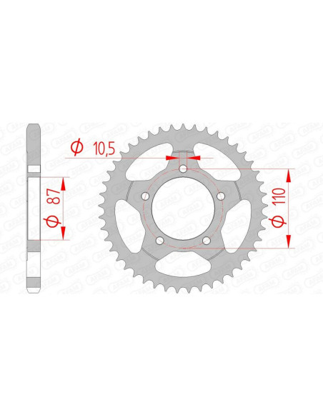 Couronne Acier AFAM 14404
