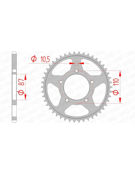 Couronne Acier AFAM 14405