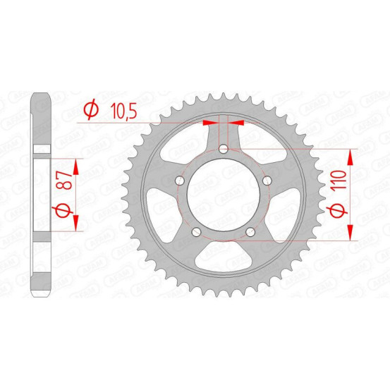 Couronne Acier AFAM 14601