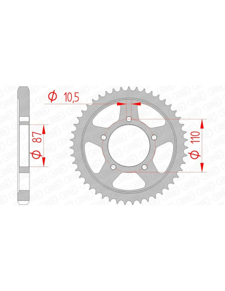 Couronne Acier AFAM 14601