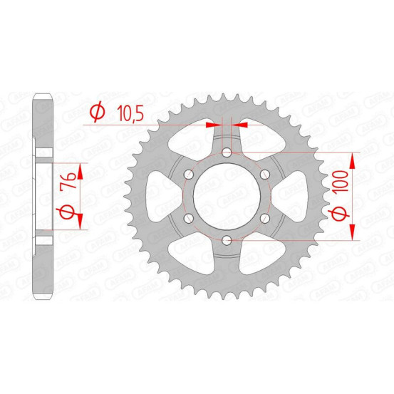 Couronne Acier AFAM 14902