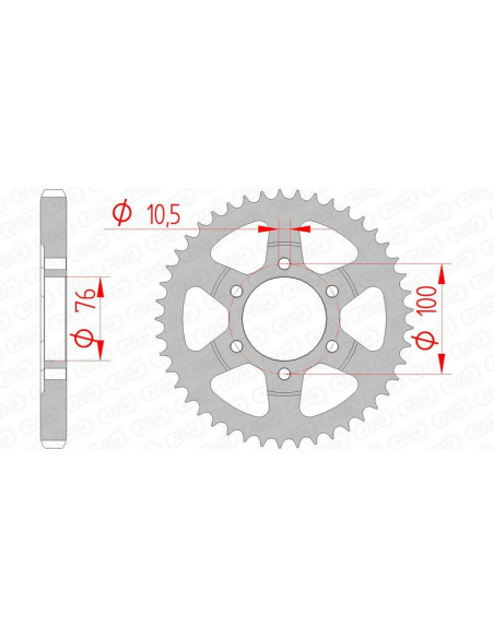 Couronne Acier AFAM 14902