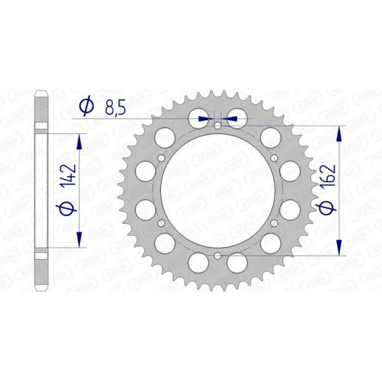Couronne Alu AFAM 15305