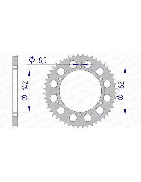 Couronne Alu AFAM 15305