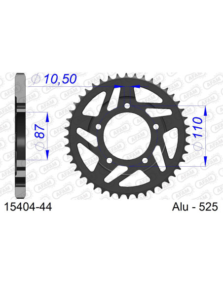 Couronne Alu AFAM 15404