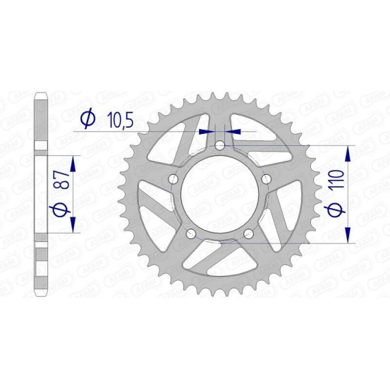 Couronne Alu AFAM 15405