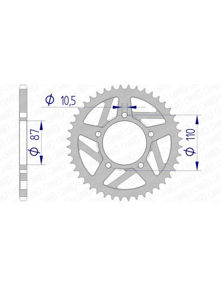 Couronne Alu AFAM 15405
