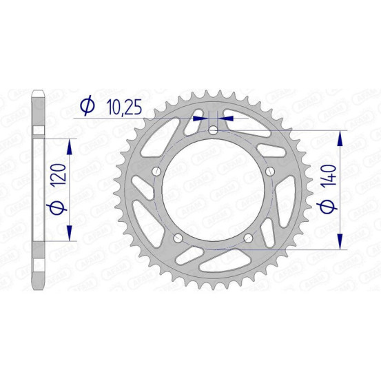 Couronne Alu AFAM 15605 pas 520