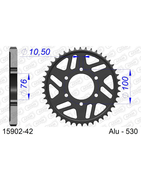 Couronne Alu AFAM 15902