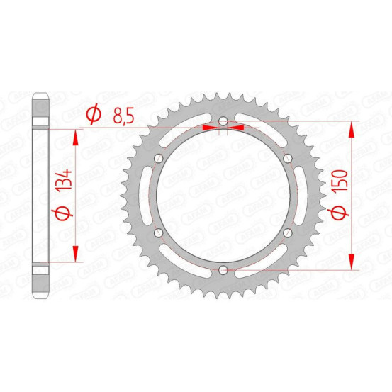 Couronne Acier AFAM 16203