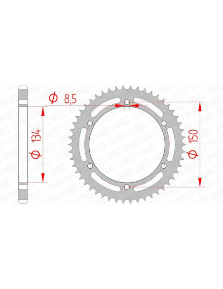 Couronne Acier AFAM 16203