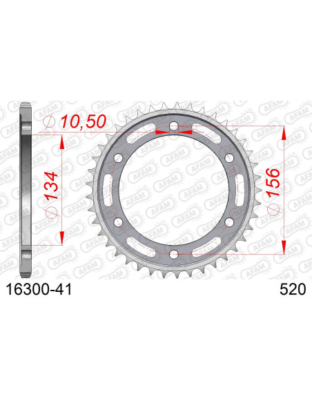 Couronne Acier AFAM 16300