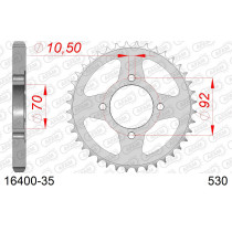 Couronne Acier AFAM 16400