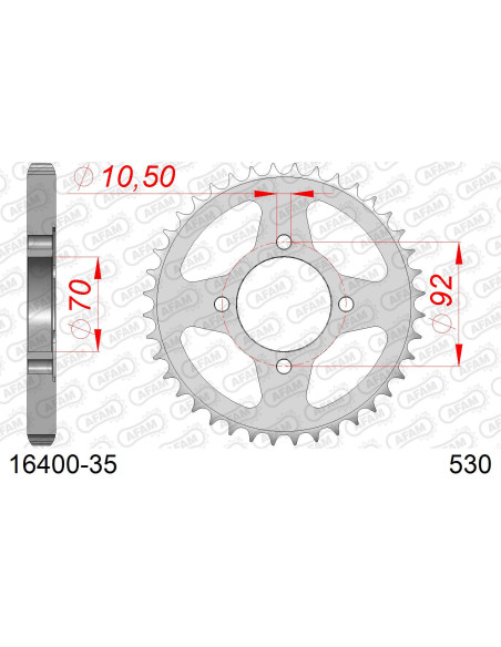 Couronne Acier AFAM 16400