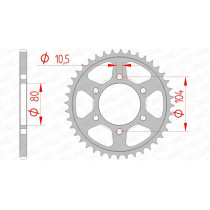 Couronne Acier AFAM 16504