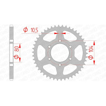 Couronne Acier AFAM 16606
