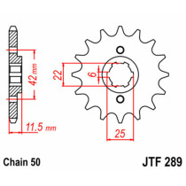 Pignon acier JT - Pas 530 - HONDA 450 / 500cc