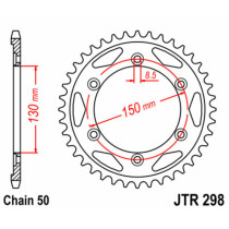 Couronne acier JT - Pas 530 - HONDA 400 NS RF 1985-1988