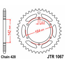 Couronne acier JT - Pas 428 - 125 GT Comet 2009-2010