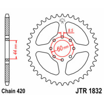 Couronne acier JT - Pas 420 - YAMAHA 50 DTR R 1999-2002