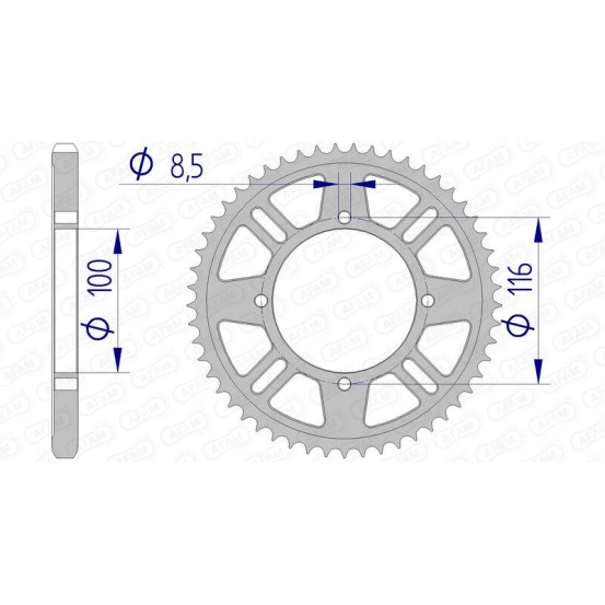 Couronne Alu AFAM 17105