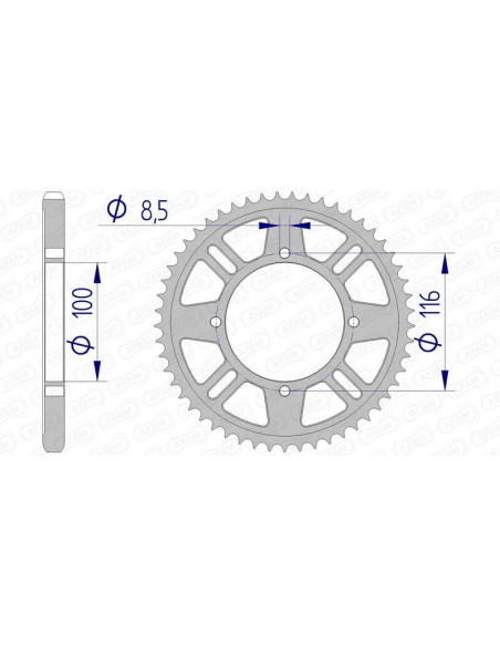 Couronne Alu AFAM 17105