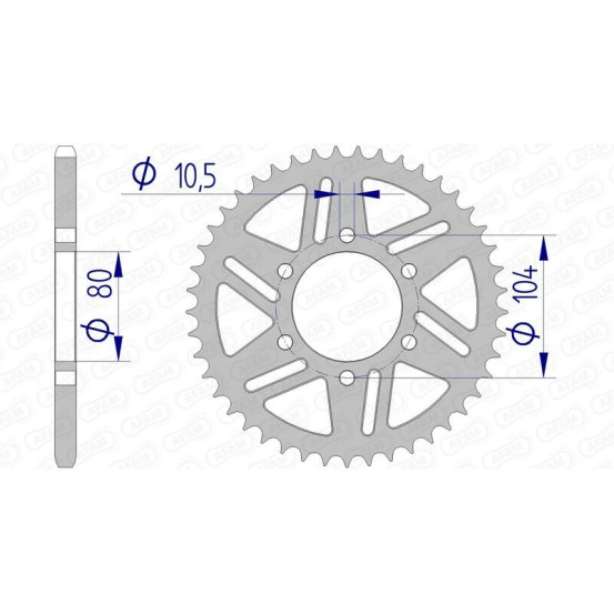 Couronne Alu AFAM 17606