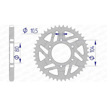 Couronne Alu AFAM 17610