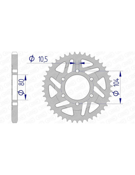 Couronne Alu AFAM 17610